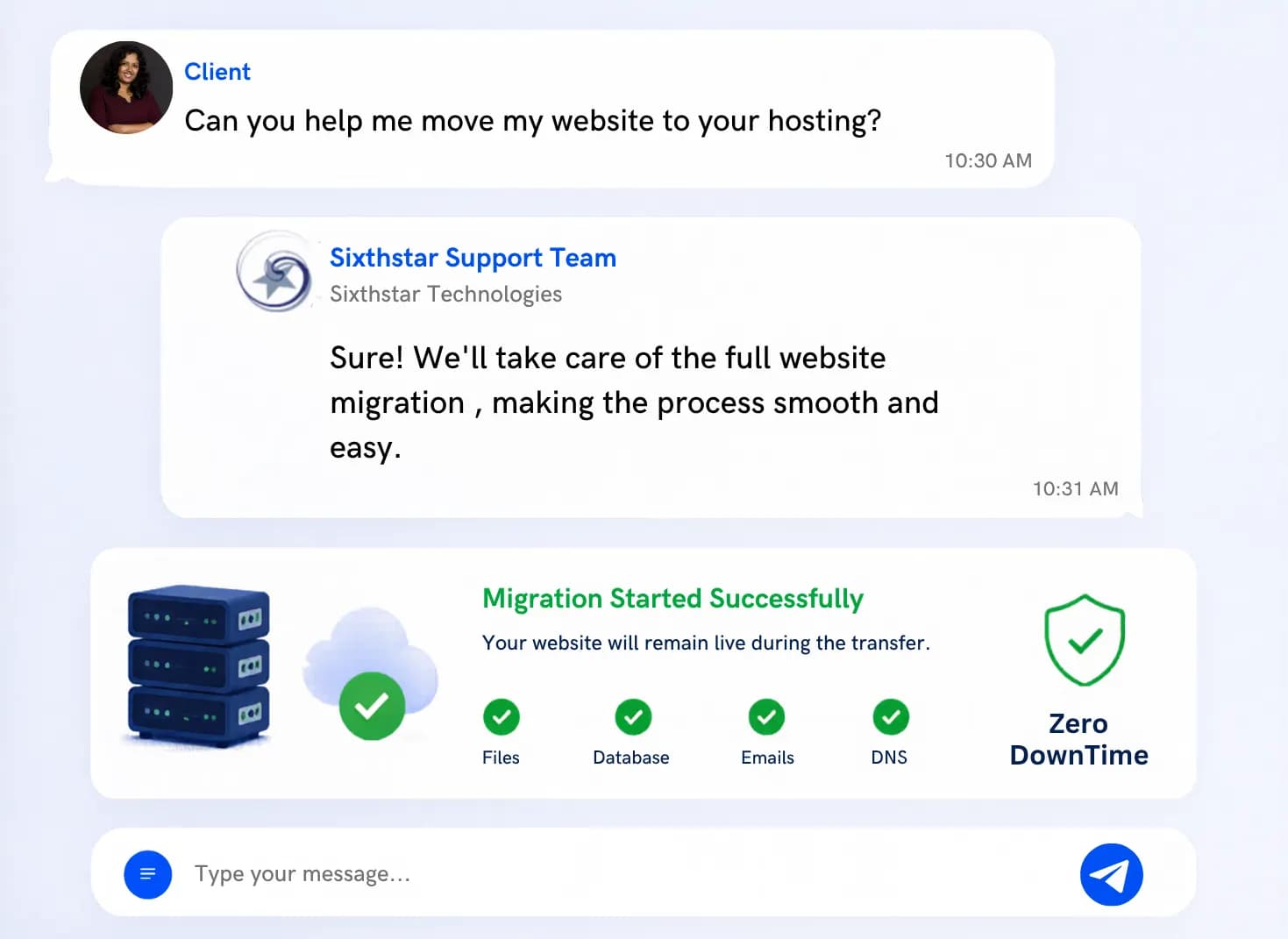 Seamless Hosting with Proactive Technical Support Seamless Hosting with Proactive Technical Support